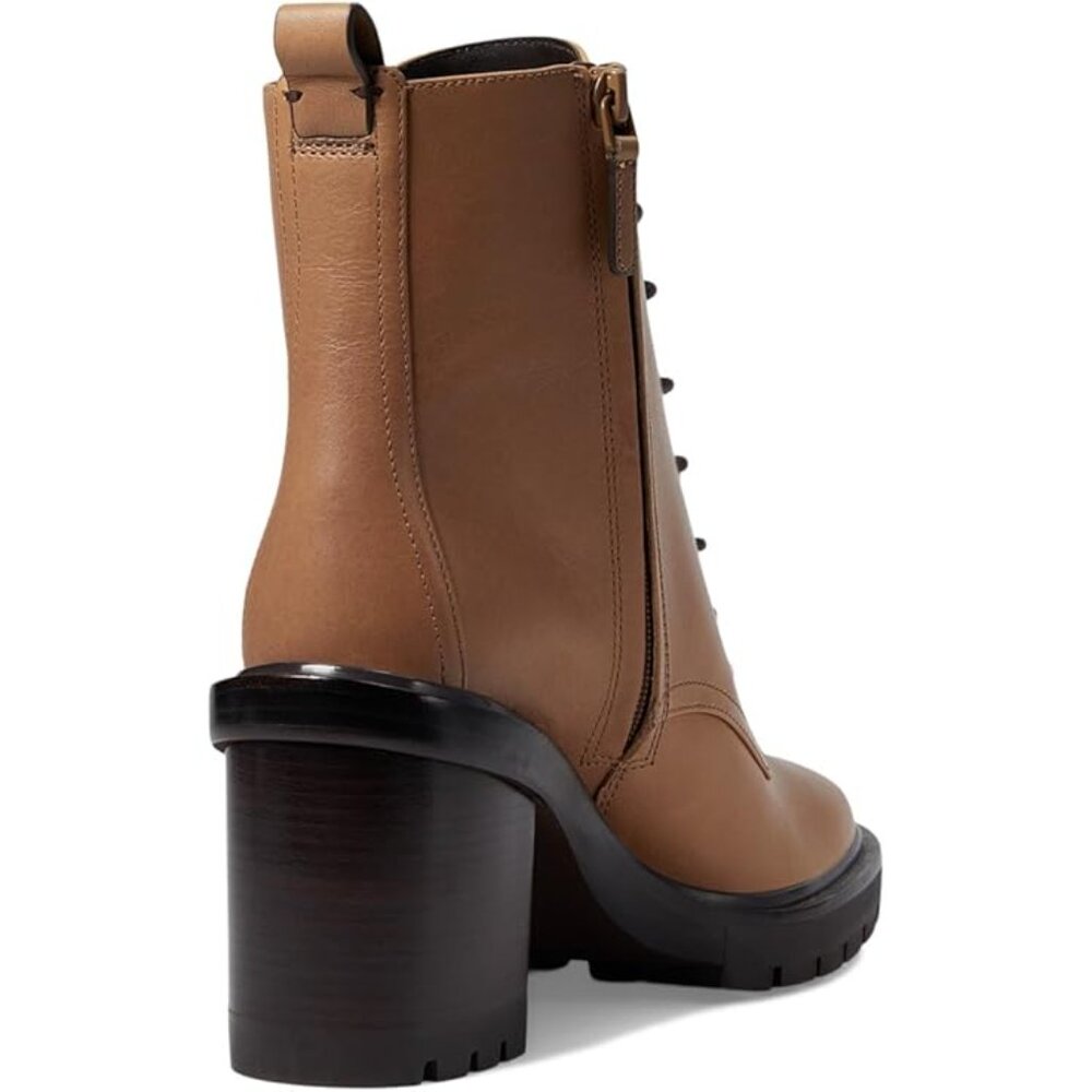 NEW Tory Burch 95 mm  DOUBLE T LUG ANKLE BOOT in Almond Flour  25M2 - Picture 4 of 9